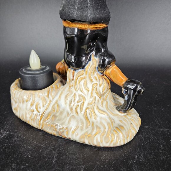 Yankee Candle Boney Bunch Golfer Tea Light Holder Halloween Skeleton Decor 2010 - Picture 8 of 16